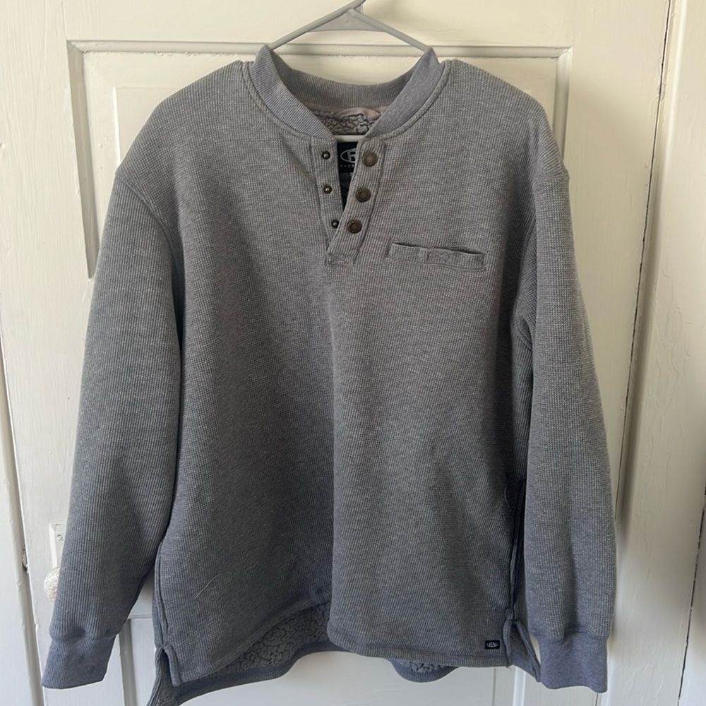 Men’s fleece lined waffle tee